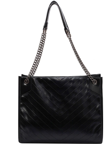 Вместительная и большая сумка через плечо, модная сумка на одно плечо, цепь, городской стиль