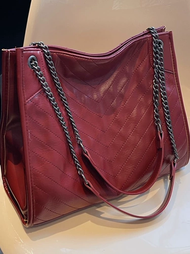 Вместительная и большая сумка через плечо, модная сумка на одно плечо, цепь, городской стиль