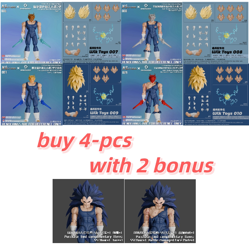 Ns Studio×Dimension Workshop Dimensionia Blue Mechanical Figure Majin Vegeta