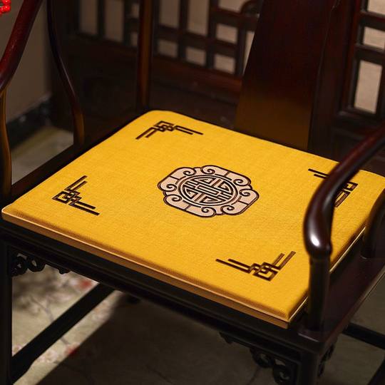 Stuhlkissen im chinesischen Stil, massiver Kreisstuhl, Taishi-Stuhlkissen, Mahagoni-Stuhlkissen, Massivholz-Sofakissen, Teetisch, Esszimmerstuhlkissen