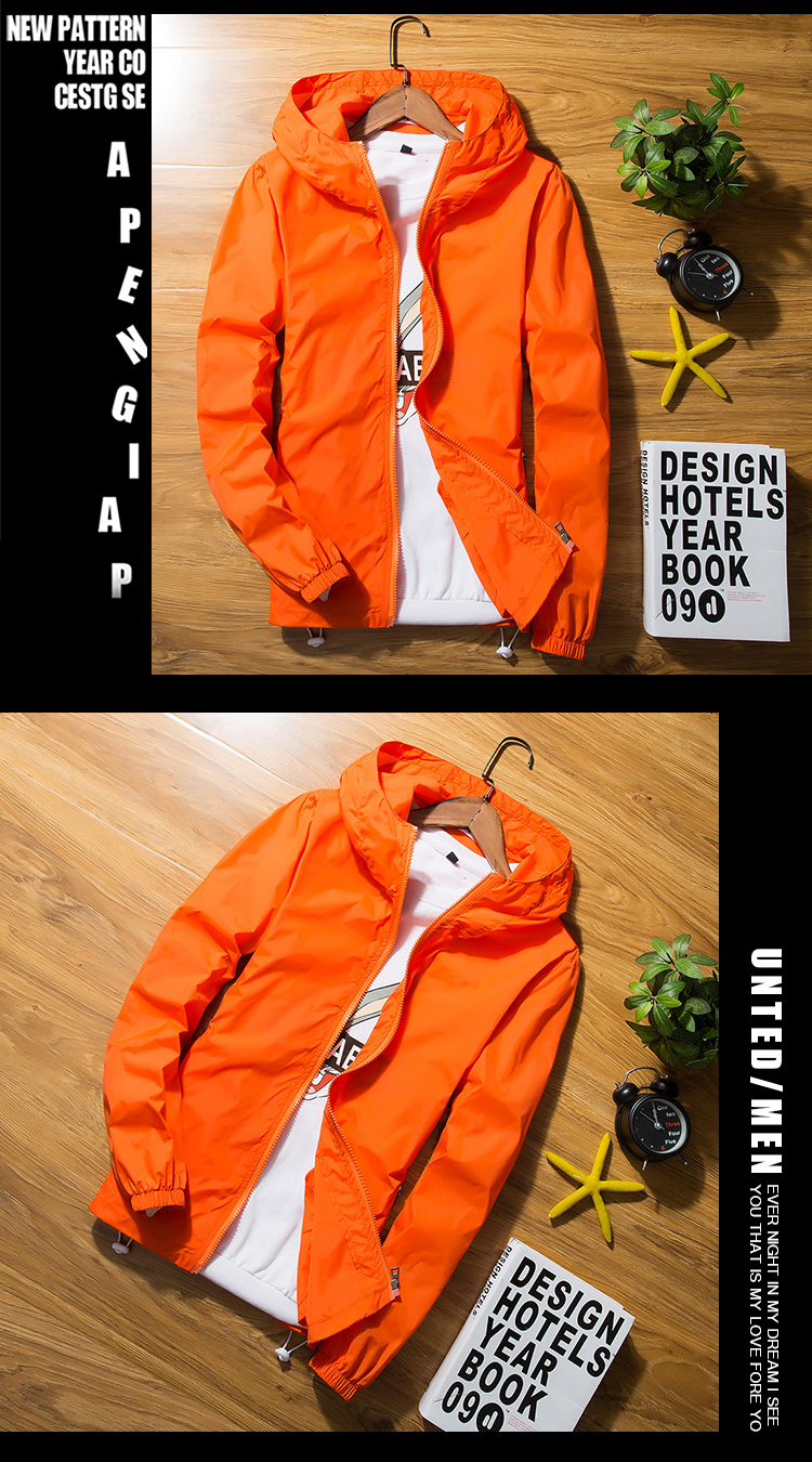 Mùa hè Hàn Quốc quần áo chống nắng cho nam và nữ - Áo gió thể thao áo khoác gió the north face