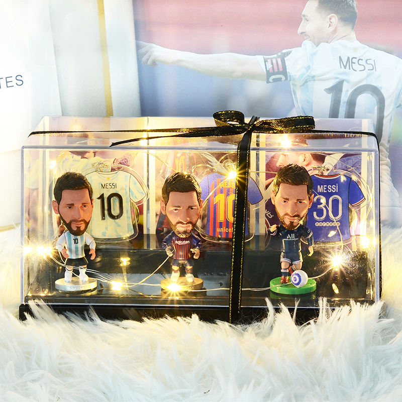 Messi football birthday gift for boys Ronaldo hand-made Levan doll doll car decoration peripheral souvenirs