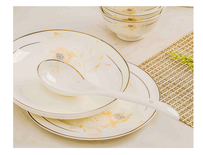 Jingdezhen ceramic dish dish dish dish dish suit household jobs ipads plate fish pan European tableware suit