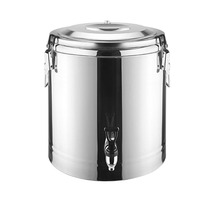Commercial stainless steel insulation bucket super long insulation rice bucket open bucket large capacity tea bucket ice bucket soybean milk bucket