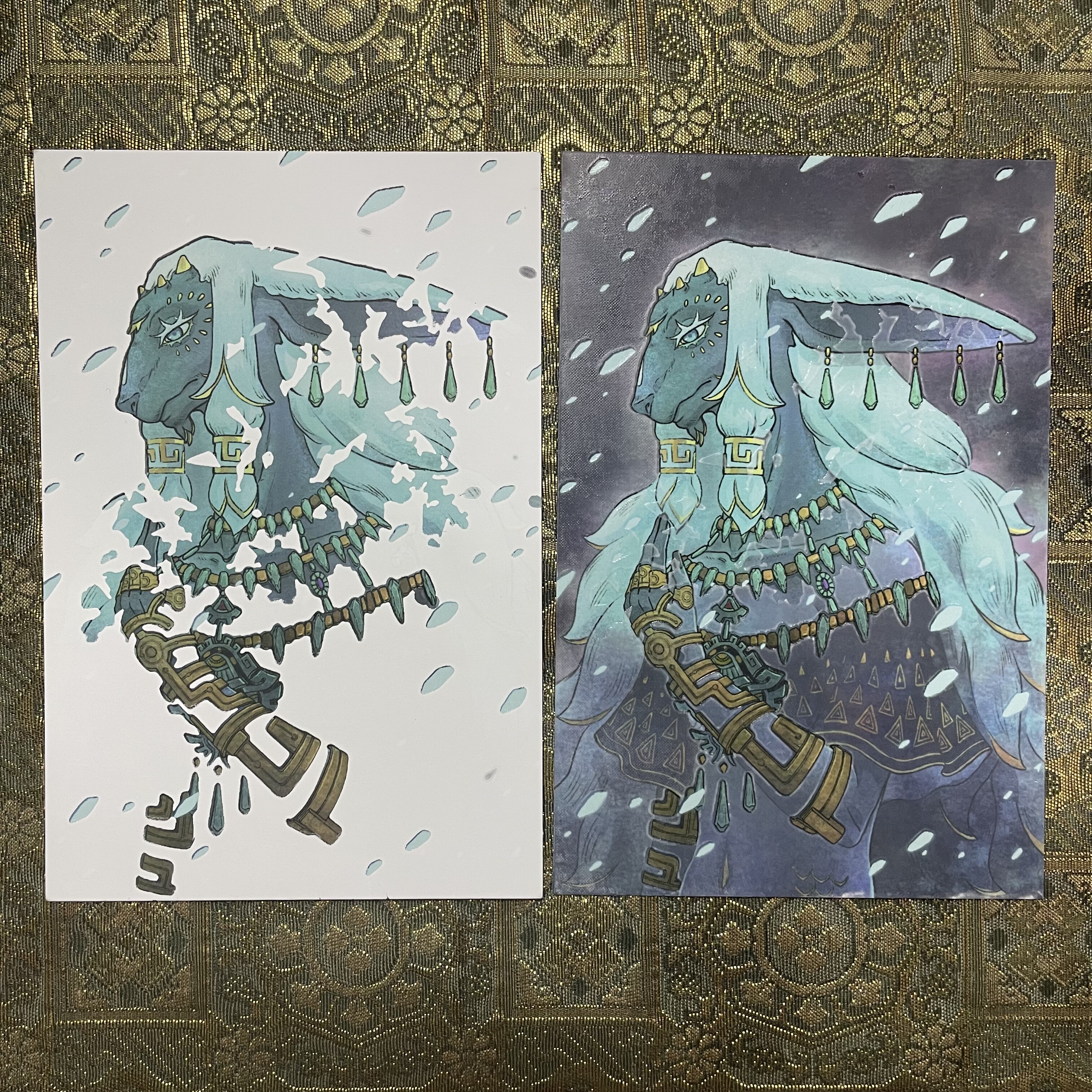 塞尔达传说泪滴系列水敏卡明信片，本命爱了！_游戏_淘宝游戏网