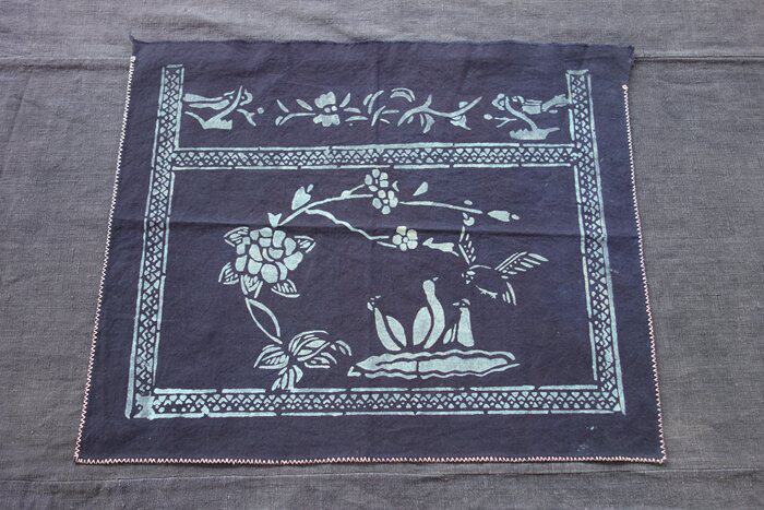 Hominin loft seeking to know the soundtrack Miao cotton fabric handmade batik for the whole sheet 38 * 47cm c-304