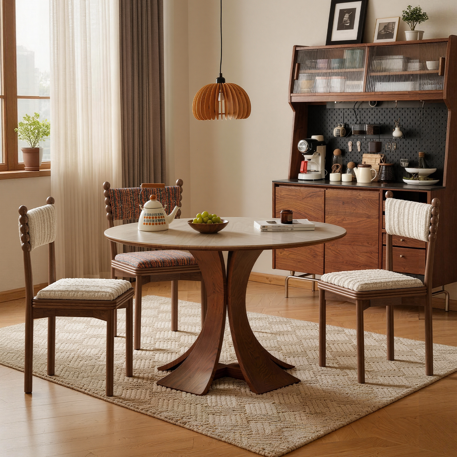 Обеденный стул из массива дерева с мягкой обивкой Hoth chair French home retro 2025 новый туалетный стул со спинкой в средневековом стиле для отдыха