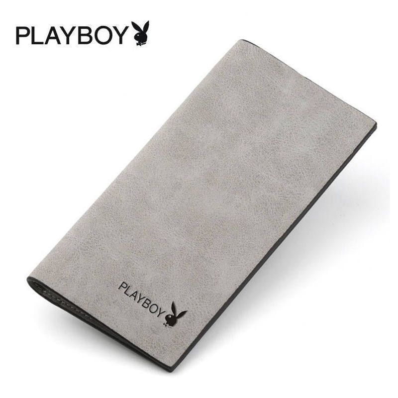 Playboy Wallet Men's Bottle Capacity 2021 New Leather Tide Blast Young Student's Clip