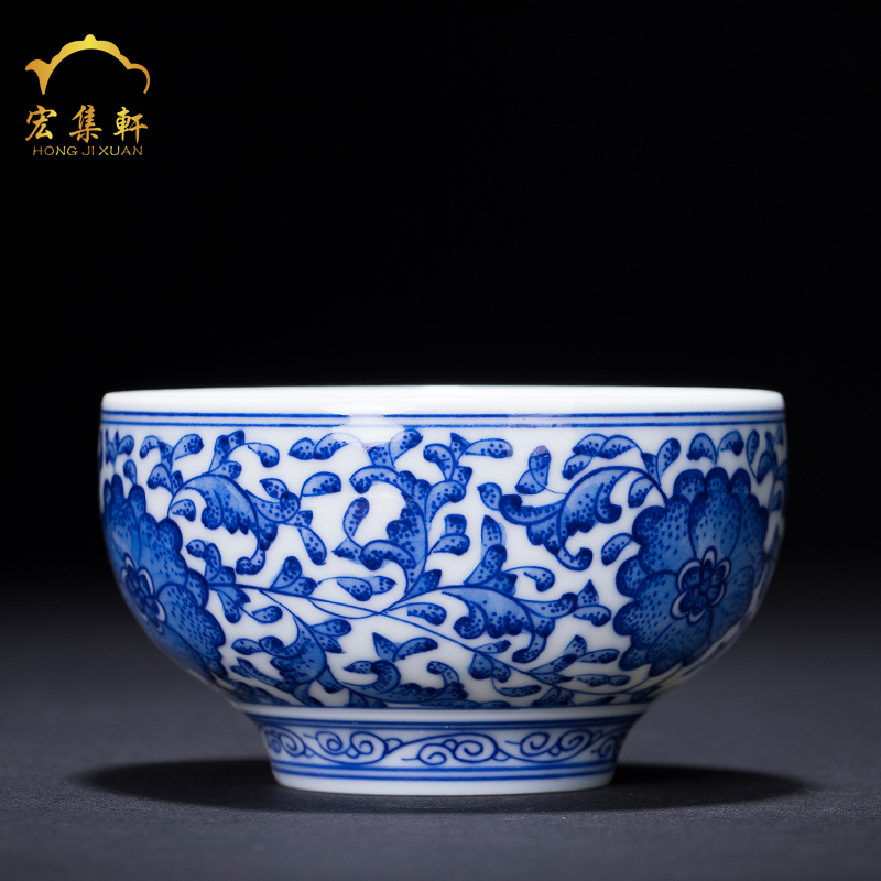 Jingdezhen porcelain craft pure hand draw archaize ceramic masters cup kung fu tea cup sample tea cup but small tea cups