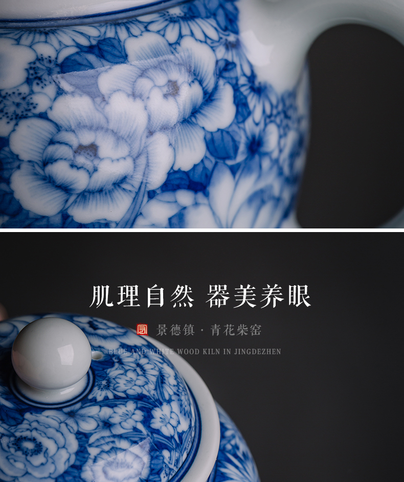 Teapot all hand kung fu tea set home tea exchanger with the ceramics jingdezhen porcelain firewood spend little Teapot