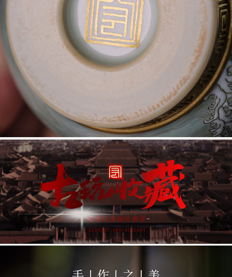 The Master single CPU kung fu tea tea cups of jingdezhen ceramic paint by hand carving pastel colored enamel bowl