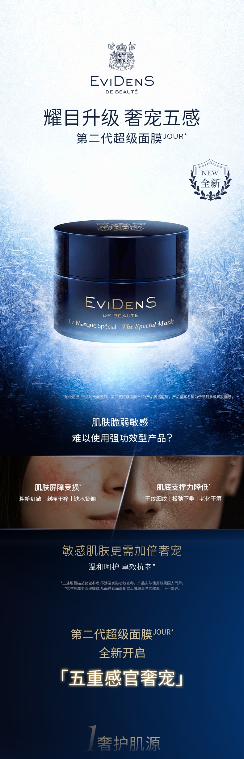 【香港直邮】 法国 伊菲丹 三重胶原多效面膜(全新第二代)50ml - 清洁舒缓 紧致提拉 温和祛角质 多效修护