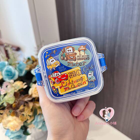 日本本土迪士尼儿童零食辅食水果便当收纳盒饰品点心便携盒120ml