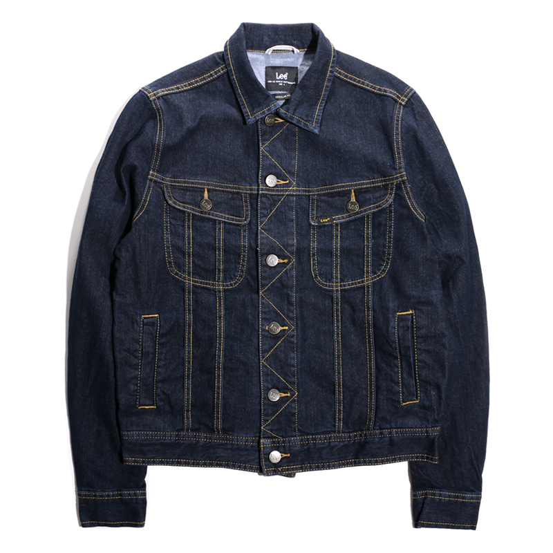 Lee Spring and Autumn Genuine Men's Original Color Denim Jacket Non-Stretch Simple Versatile Denim Coat L302643Fm898