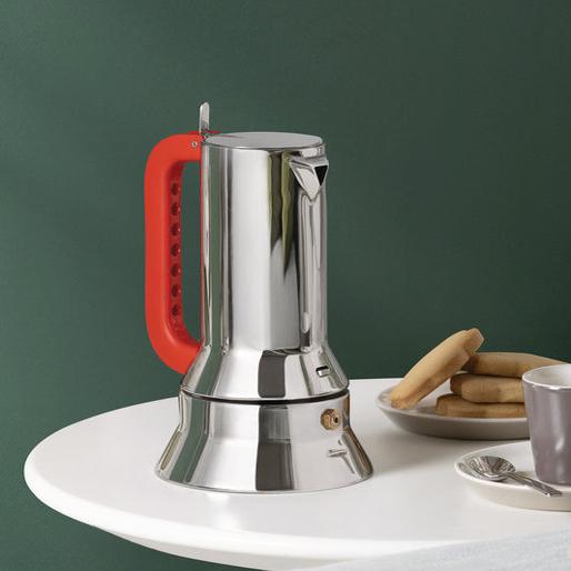Alessi/9090 Limited Edition 100Th Anniversary Moka Pot Classic Italian Coffee Pot Afternoon Tea Outdoor