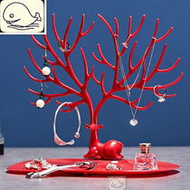 Key hanger ornaments creative small antlers tree jewelry storage box earrings bracelet necklace bracelet earrings