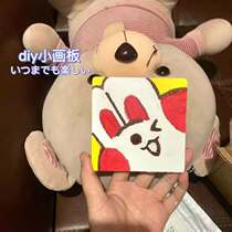 diy handmade creative cute graffiti small oil painting board frame paint Girl child student desktop decoration gift