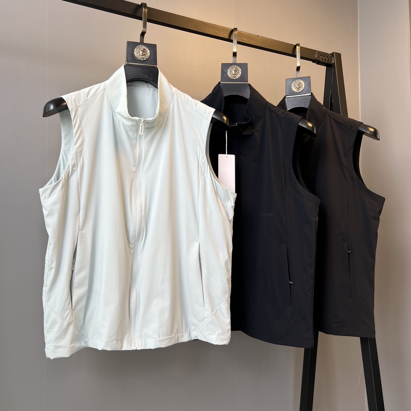 Niao Jia Lightweight Thin Spring, Autumn and Summer Outdoor Elastic Quick-Drying Breathable Vest Men's Stand-Up Collar Vest Casual Sleeveless Jacket