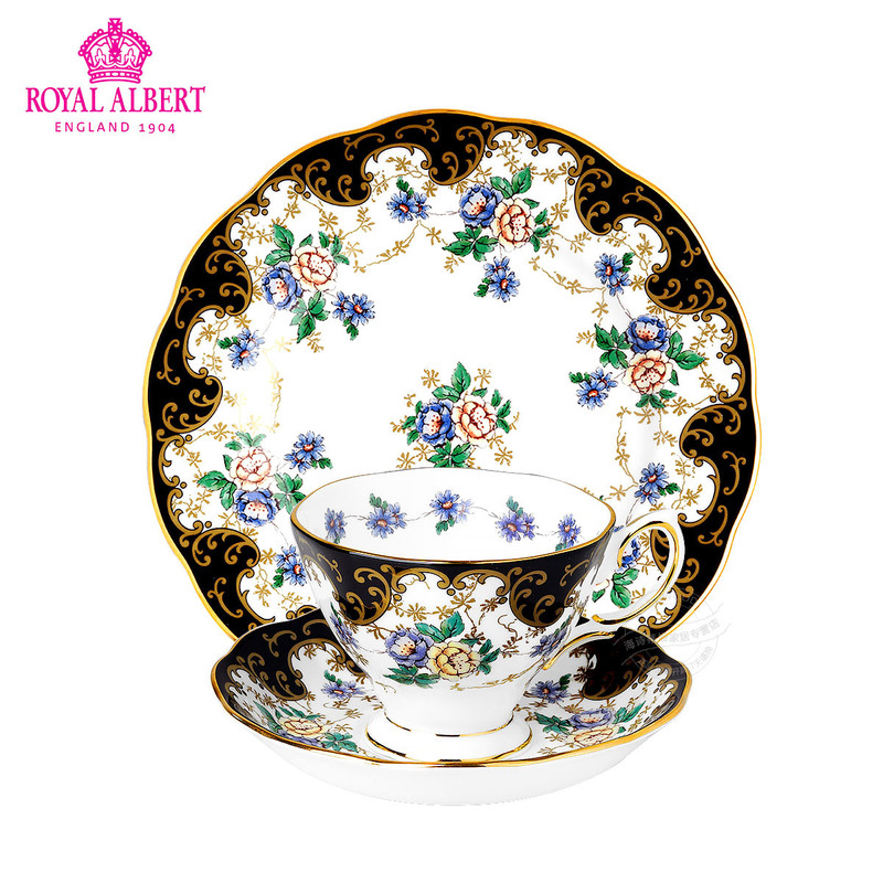 Royal Albert Royal Albert Centenary 1910 Duchess Bone China Cup and Saucer Dinnerware Set Royal Albert Royal Albert Centenary 1910 Duchess Bone China Cup and Saucer Dinnerware Set