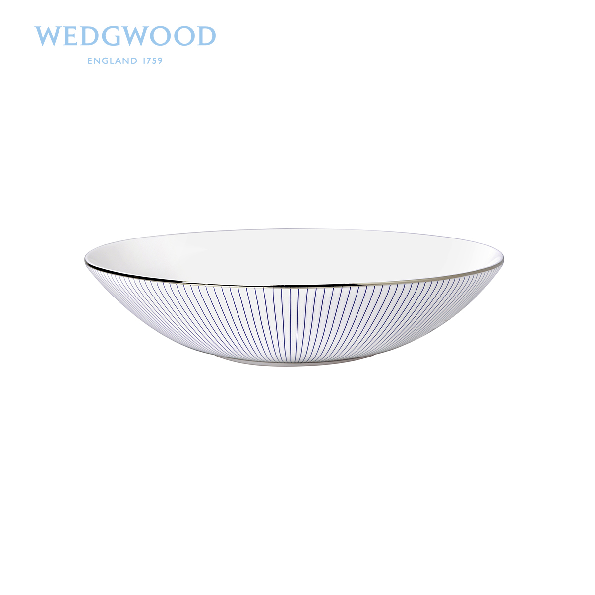 British Wedgwood Jasper Conran elegant stripe ipads 18 cm deep porcelain plate