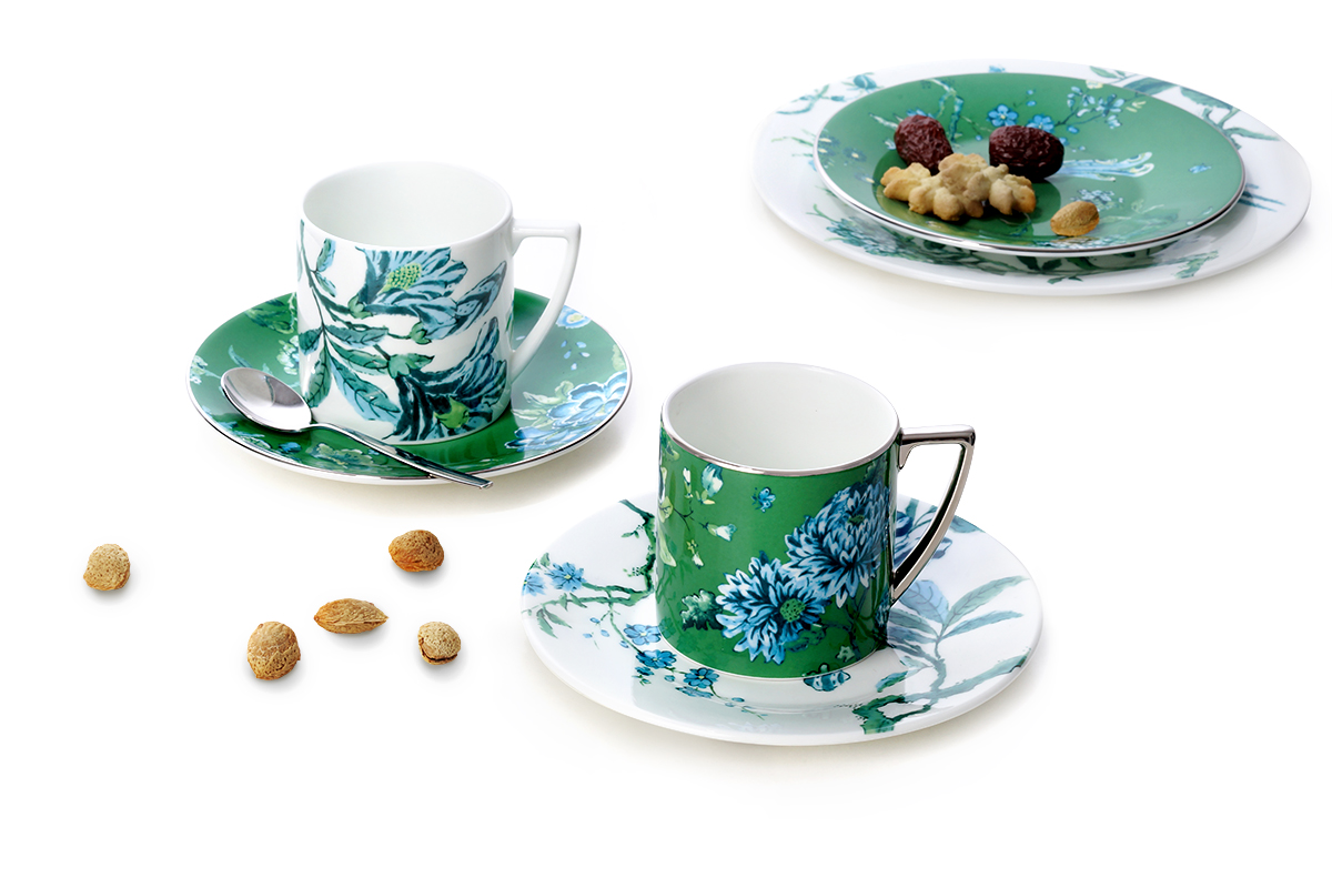 Wedgwood Jasper conran Chinese wind white ipads China mugs delicate glass coffee cup