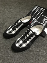 Kuaishou Internet celebrity same style new low-top mens shoes plaid trendy casual shoes flat sneakers social boy mens canvas shoes