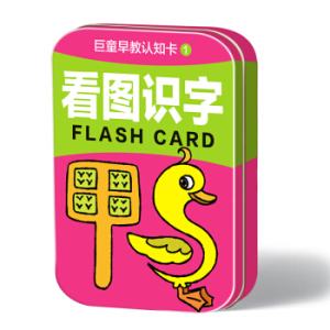 巨童早教认知卡1 看图识字 正版儿童3d立体书幼儿早教书籍幼儿园书籍儿童益智书婴儿书早教宝宝益智看图识物说话宝宝认知书卡片