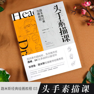 路米斯经典绘画教程 头手素描课安德鲁路米斯西方经典美术技法译丛 经典美术课 人体素描静物写生速写 基础绘画教程书籍素描教程书