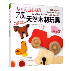正版 从小玩到大的75款天然木制玩具 亲手为孩子打造安心的原木玩具生动可爱的木制玩具都市手工艺书籍手工DIY河南科学技术出版社