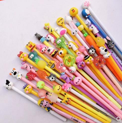 Gel pen girl cute small fresh refill 0 5mm black signature pen Student water-based pen