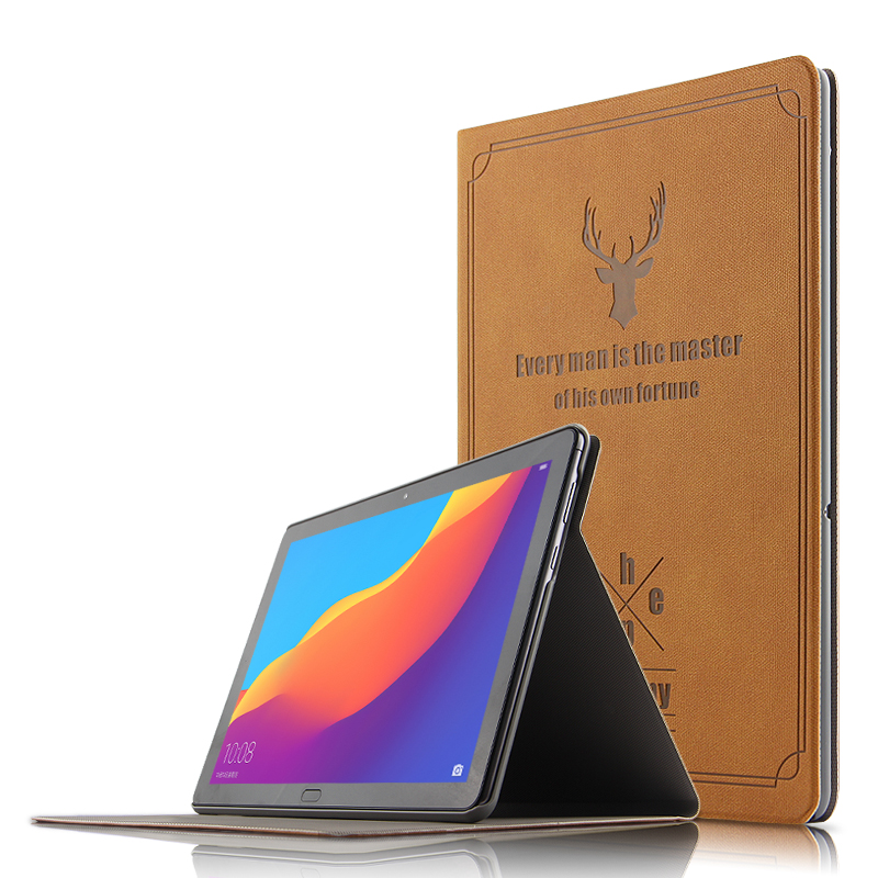 Huawei Rongyao Ping tấm bảo vệ 5 10.1 inch thưởng thức tablet PC Case case AGS2-W09BHN / W09CHN / AL00HN / W09 được hỗ trợ trong túi bên ngoài thả sức đề kháng - Phụ kiện máy tính bảng bàn phím ipad