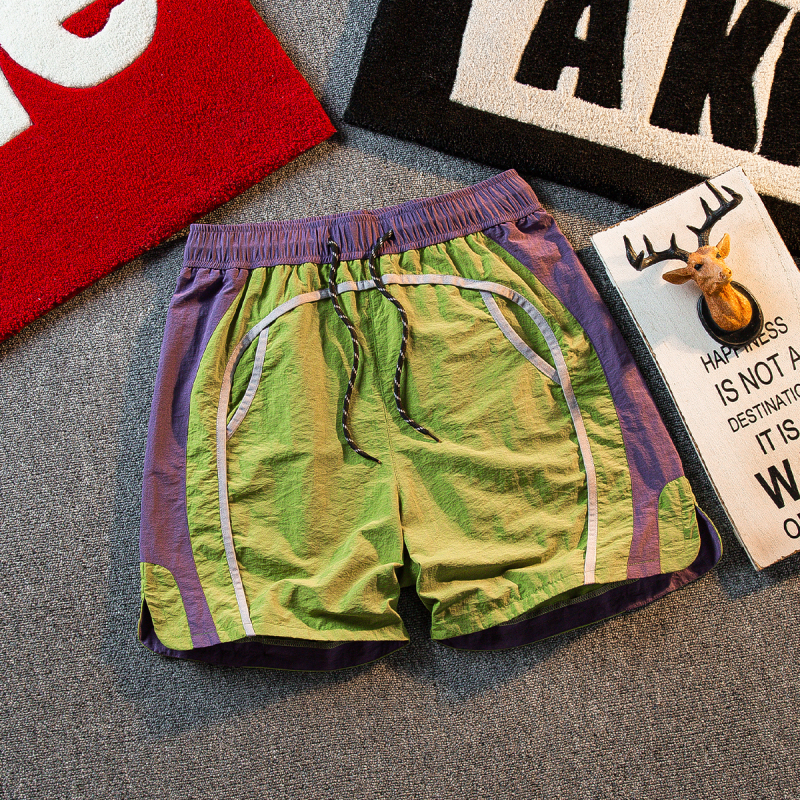 Hpcp High-End Outdoor Nylon Quick-Drying Functional Sports Shorts for Men in Summer with Contrasting Color Stitching and Cool Casual Beach Pants