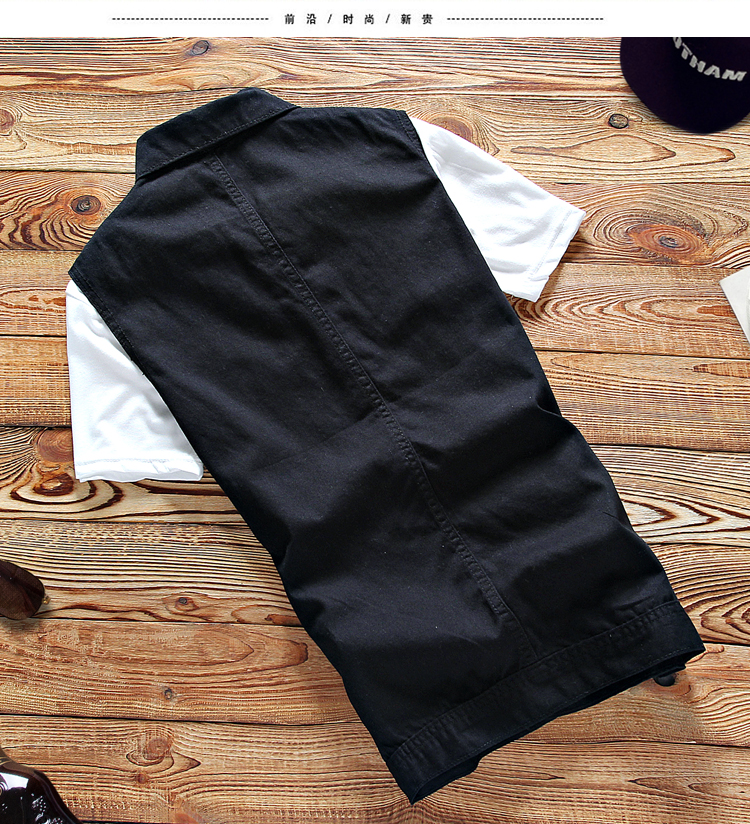 2019 mới mỏng mùa xuân và mùa hè nam phiên bản Hàn Quốc của vest denim phù hợp với xu hướng giản dị Slim đẹp trai áo khoác giản dị - Dệt kim Vest áo vest khoác nam