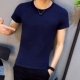 Mùa hè 2018 mới trẻ trung áo thun ngắn tay nam sinh viên Hàn Quốc thời trang áo sơ mi nửa tay nam xu hướng từ bi áo thun polo