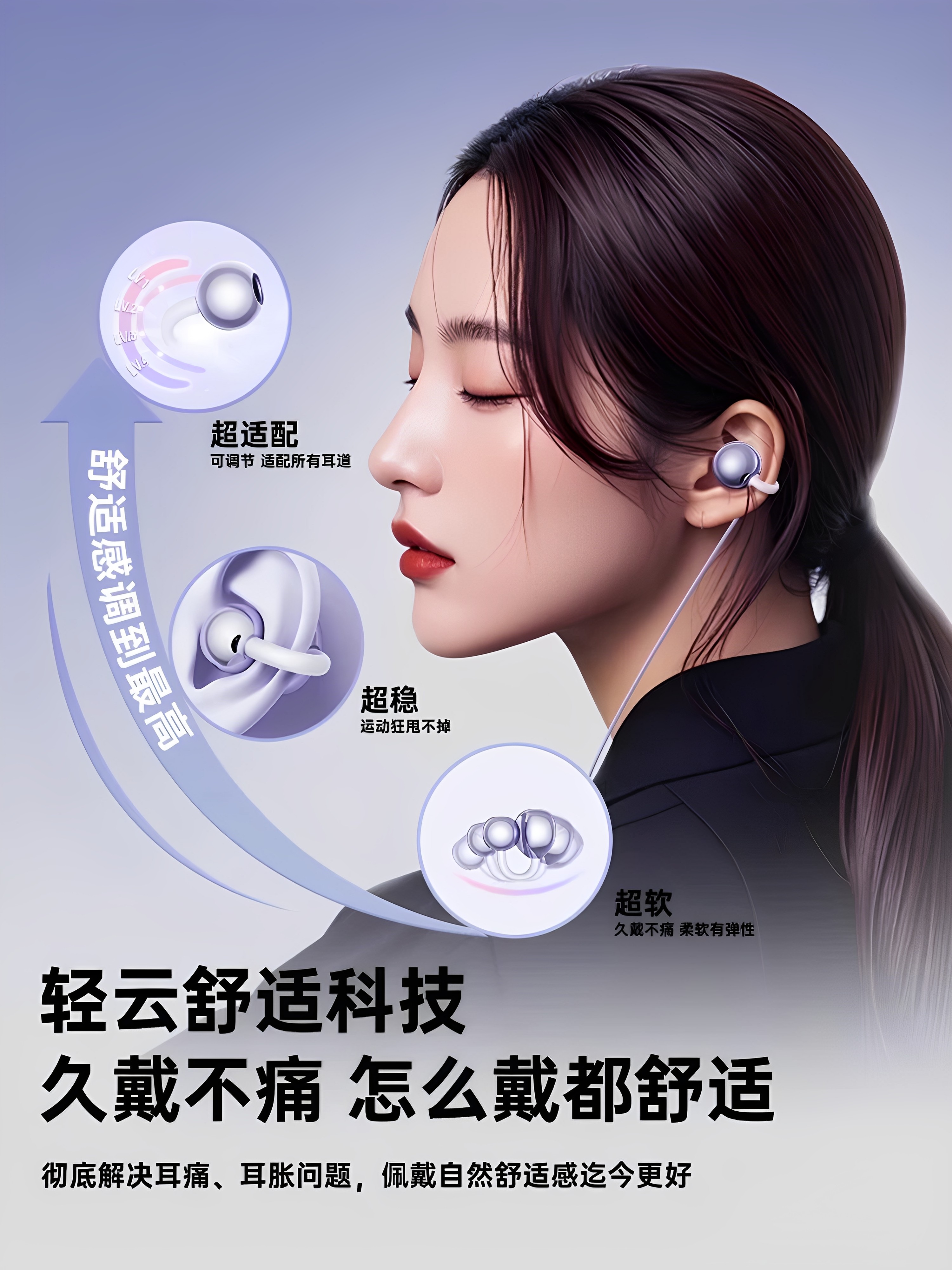Suitable for Oneplus 13t Bluetooth Earphones, Non-In-Ear Type, Ace5 Noise Reduction, Gaming, Sports, New Model for Women, Oppo Wireless 12