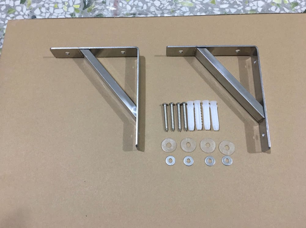 Triangle Bracket Stainless Steel Tripod Shelve Shelve Bearing Support Wall Right Angle Partition Fixed Laminate