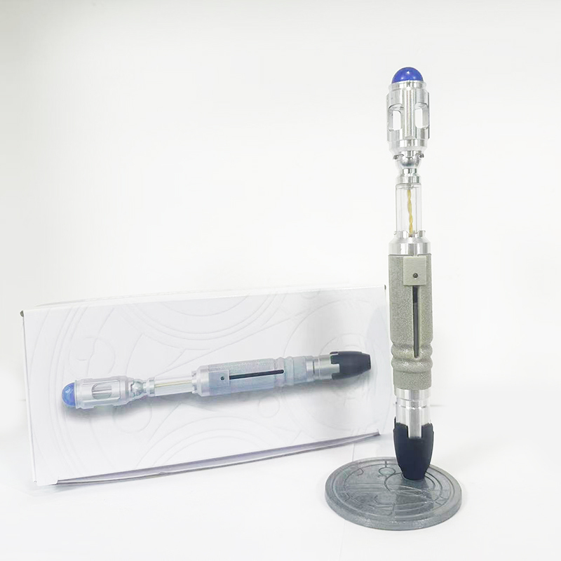 Doctor Who 10Th Doctor Metal Sonic Screwdriver Body-Sensing Sound Effect Cosplay Prop Toy Retractable