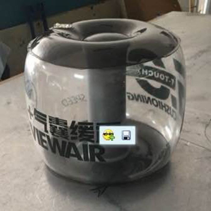 Internet celebrity ins transparent large round stool hall dessert shop homestay homestay fashion simple photography photo inflatable large round stool