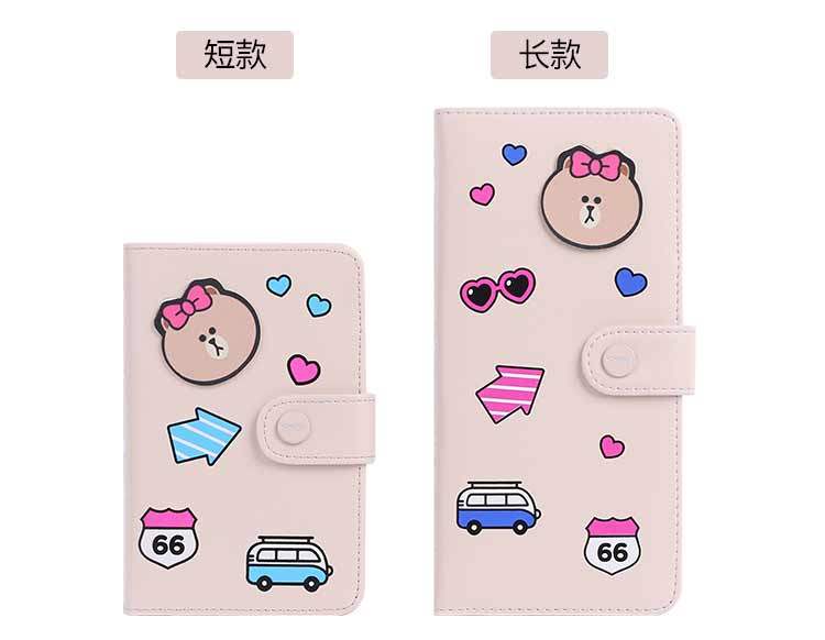 Hộ chiếu cặp đôi dễ thương Hàn Quốc giữ vé dài túi hộ chiếu đa chức năng lưu trữ tài liệu túi chống thấm bảo vệ - Túi thông tin xác thực túi đeo chéo nữ hàng hiệu