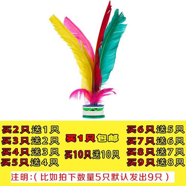 . Feather duster đào tạo người lớn khóa học sinh trẻ em croquet cạnh tranh hoa đặc biệt sc bọ cạp đá kháng thể dục - Các môn thể thao cầu lông / Diabolo / dân gian cầu đá lông vũ	