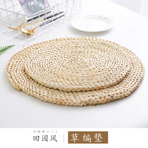 ins retro shooting props pastoral style shooting background corn grass mat literary background photo props grass mat