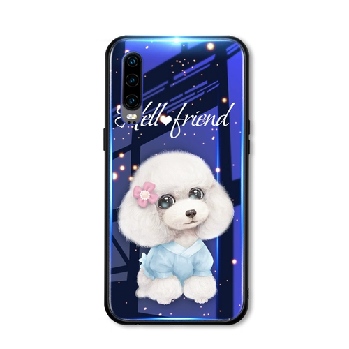 Huawei, совместимый чехол для телефона, стеклянный защитный чехол, креативный силиконовый ремешок, женский стиль, защита при падении, популярно в интернете