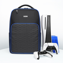 bubm is suitable for Sony PS5 storage bag backpack host protection bag optical drive version digital version game console backpack storage box Transport carrying bag Backpack hard