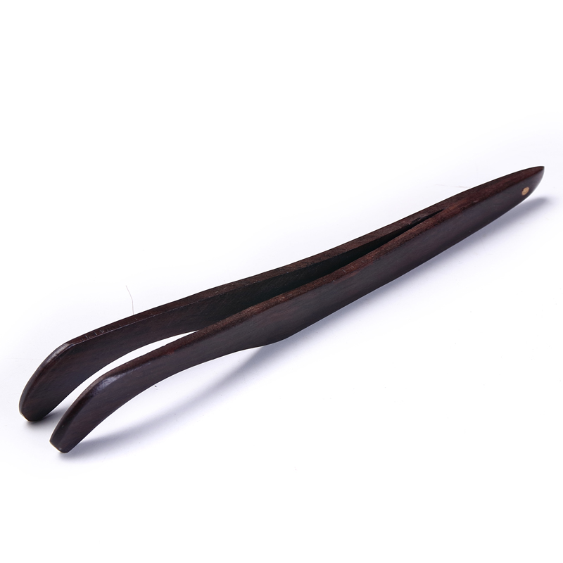 Xinyu Workshop Black Sandalwood Tea Spoon Tea Scoop Teaspoon Teaspoon Solid Wood Tea Clip Qigong Fu Tea Dao Six Gentleman Accessories Tweezers Clip