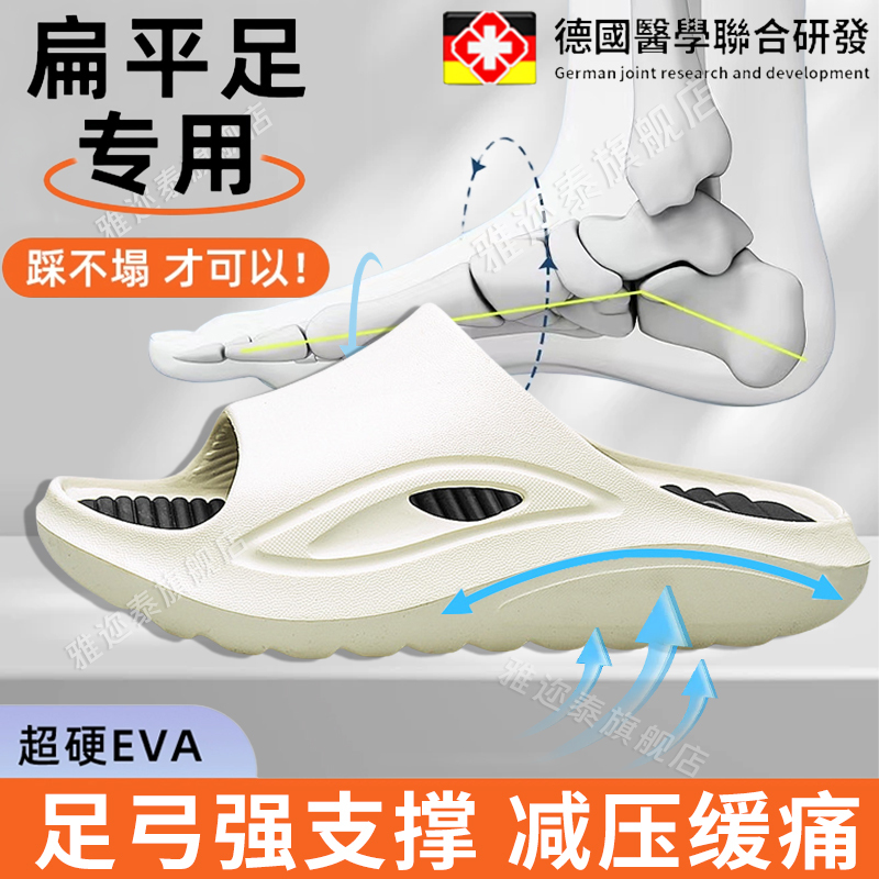 German Arch Support Slippers Specifically Designed to Relieve Heel Pain, Fasciitis, Bone Spurs, and Correct Flat Feet, Suitable for Summer