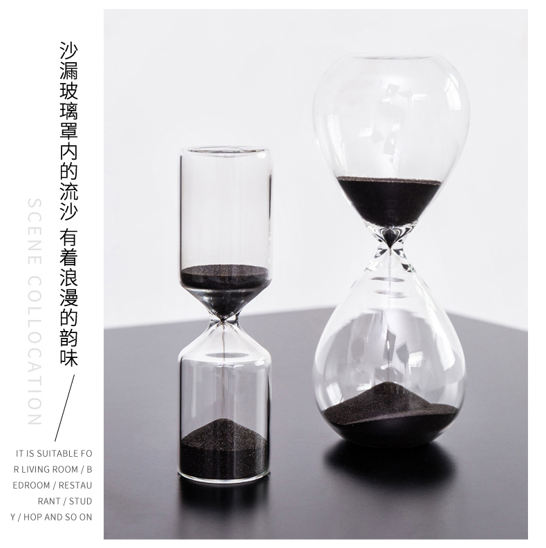 Bắc Âu phụ kiện đồng hồ cát hẹn giờ tủ rượu phòng khách sáng tạo trang trí văn phòng TV tủ thủ công đồ trang trí trang trí nhà cửa
