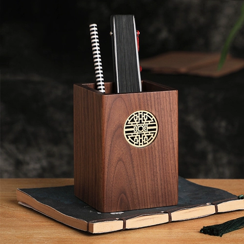 Классический деревянный держатель для ручек, канцтовары, подарок на день рождения, делается под заказ