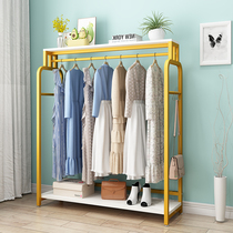 Wrought iron coat rack floor bedroom door wardrobe Nordic home hanger clothing store display rack hanger simple