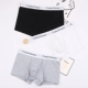 Tide thương hiệu đồ lót nam võ sĩ nam quần short màu cotton rắn thanh niên giữa eo thấp thoáng khí quần sinh viên phần ck10 - Giống cái