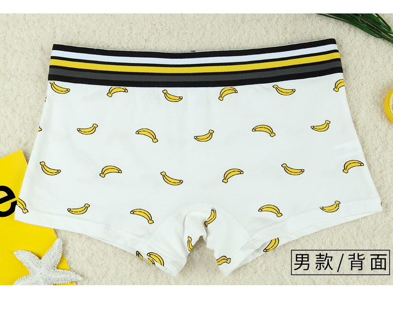 Vài đồ lót cotton nam giới và phụ nữ đồ lót cá tính sáng tạo kích thước lớn nam boxer quần tóm tắt của phụ nữ phụ nữ boxer tóm tắt